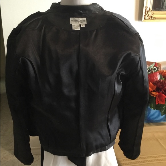 NEWPORT NEWS”BLACK EASY STYLE JACKET/FULLY LINED/LIGHTLY PADDED SHOULDERS/SZ M - Picture 2 of 8